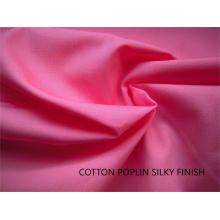 100% Cotton Poplin Dyed Shirt Fabric Silky Finish